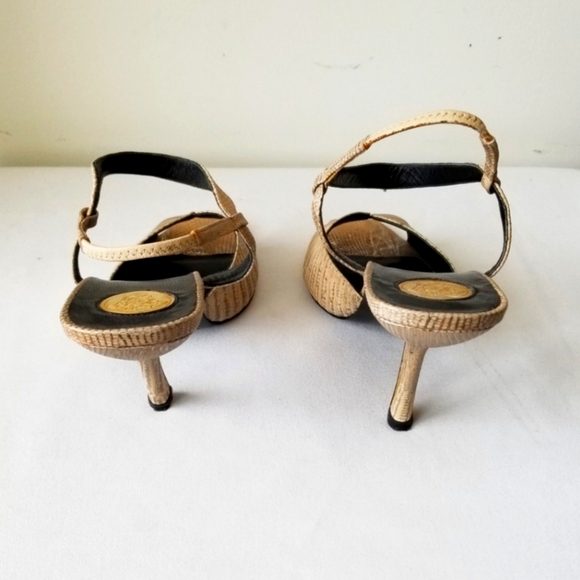 Versace Vero Cuoio Medi Reptile Strap Sandal - Picture 5 of 7